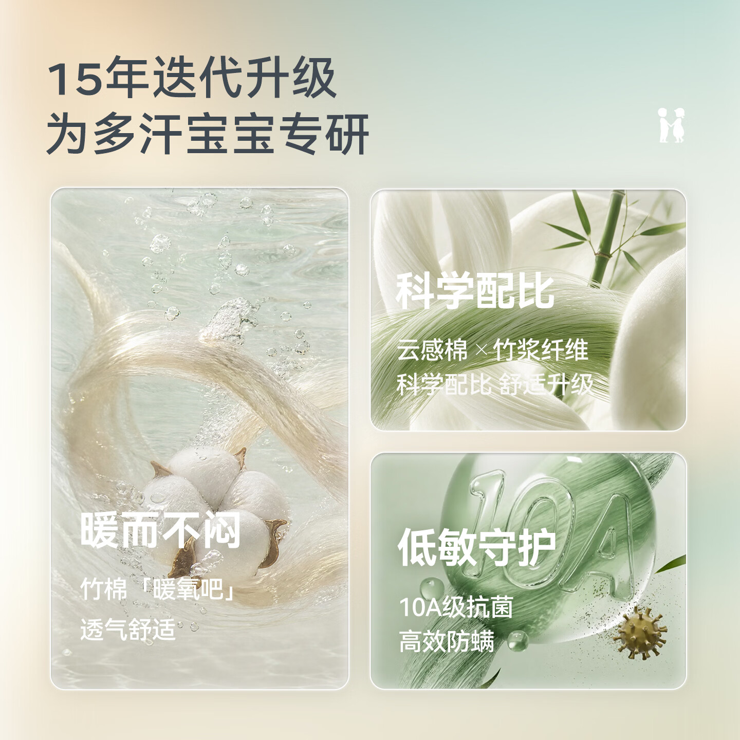 ibaby×outlast太空科技恒温夹棉儿童睡袋婴儿防出汗宝宝睡被 【22-24℃】不夹棉款-双弧款-马戏嘉年华 80码【推荐身高70-80cm】