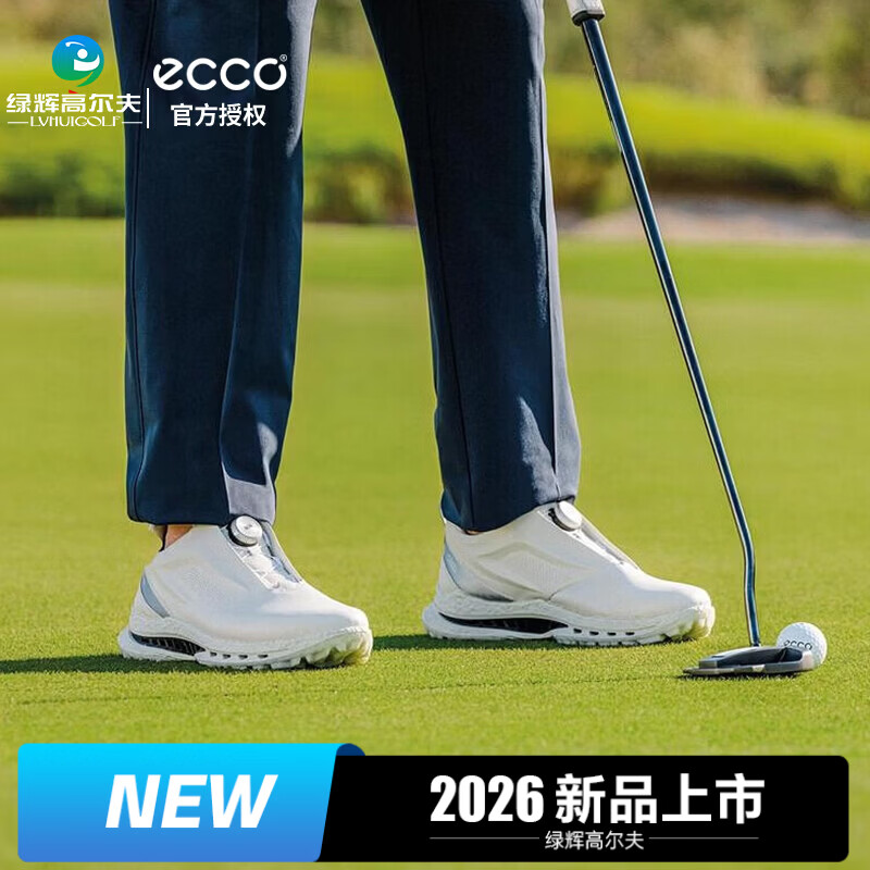 爱步（ECCO）高尔夫球鞋男士全新26款BIOM C5健步系列 BOA系带缓震运动鞋 132634-54510 白色 41