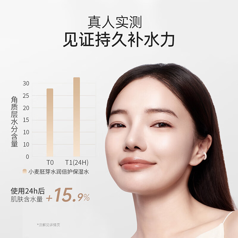 袋鼠妈妈小麦水乳霜套装 减黄提亮补水保湿 准孕妇护肤品专用 礼物送女生 【直播专享4件套】洁水乳精华