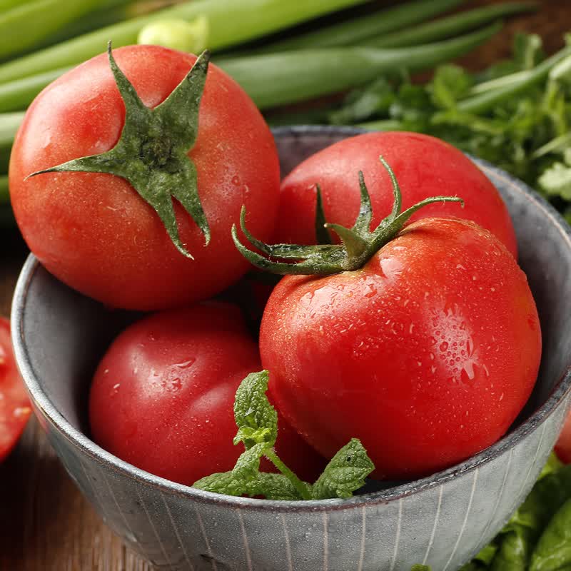 农大姐妹 【顺丰】西红柿 大番茄 新鲜水果沙瓤西红柿自然熟洋柿子西红柿 精选果5斤（沙瓤自然熟）