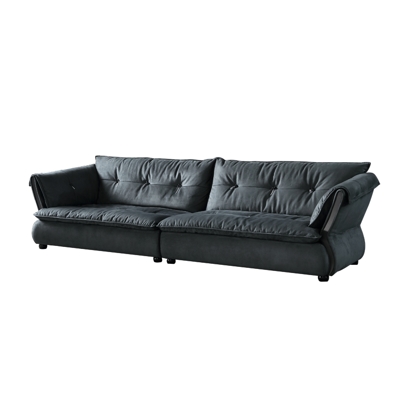 卓昙 沙发 意式极简科技布沙发设计羽绒乳胶拼色客厅纳米布艺沙发宽坐深直排baxter云朵沙发 双扶手四人位【2.8米】 30%客户选择水洗乳胶座包【Q弹坐感】