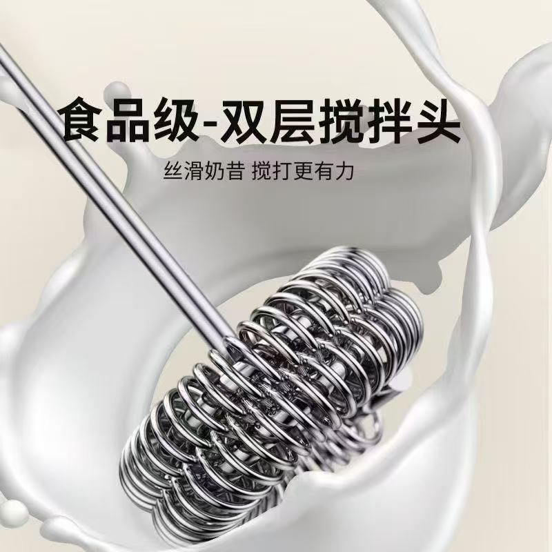 CRHMMFLF无线电动打蛋器大功率家用多功能搅拌器做蛋糕打发鸡蛋清奶油 升级珍珠白【三档调速+快速打发】顶配续航 type-c快充口【升级双簧款】动力