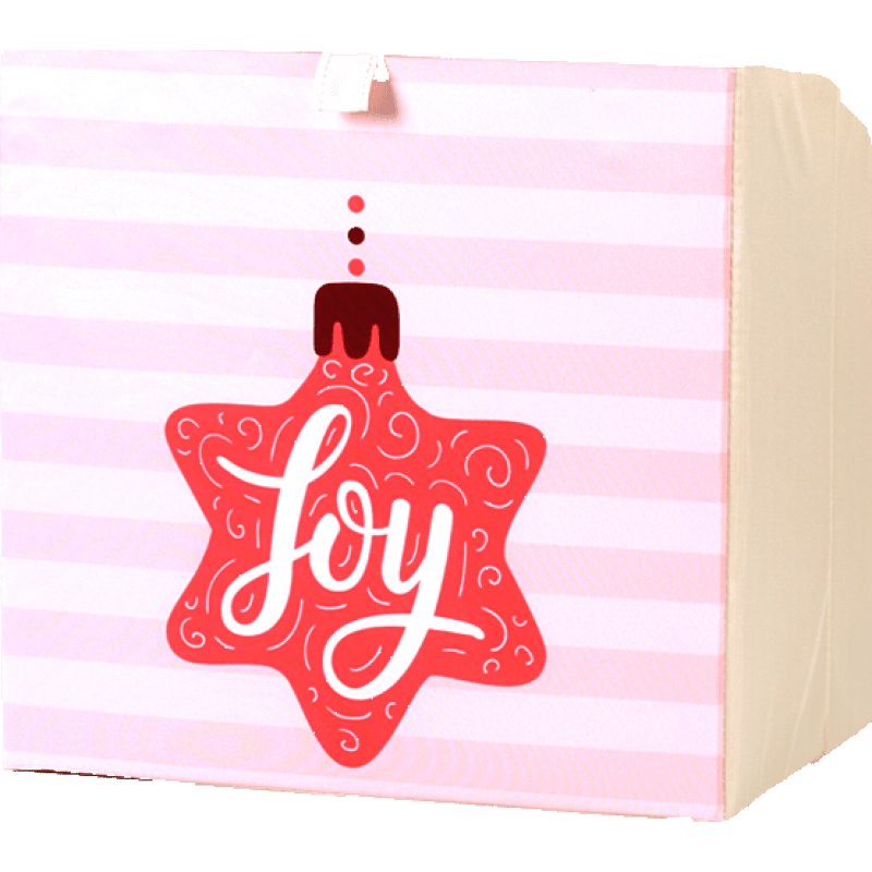 收纳箱收纳盒布艺整理箱可折叠少女心家用牛津布学生卡通 星芒 水洗款 33*33*33