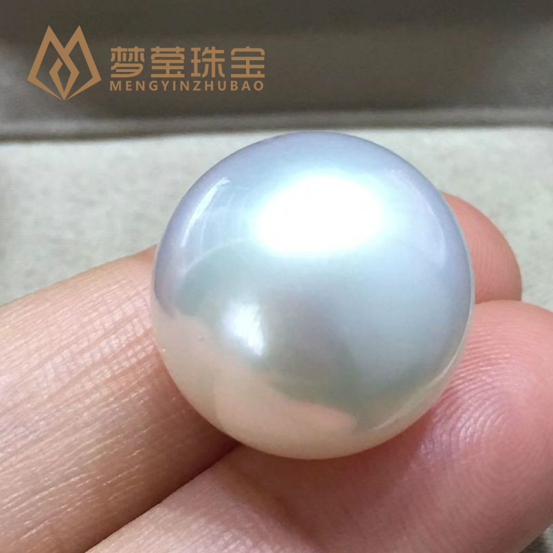 gmay 13-18mm南洋海水珍珠 澳白冷银白正圆paspaley裸珠维纳斯吊坠项