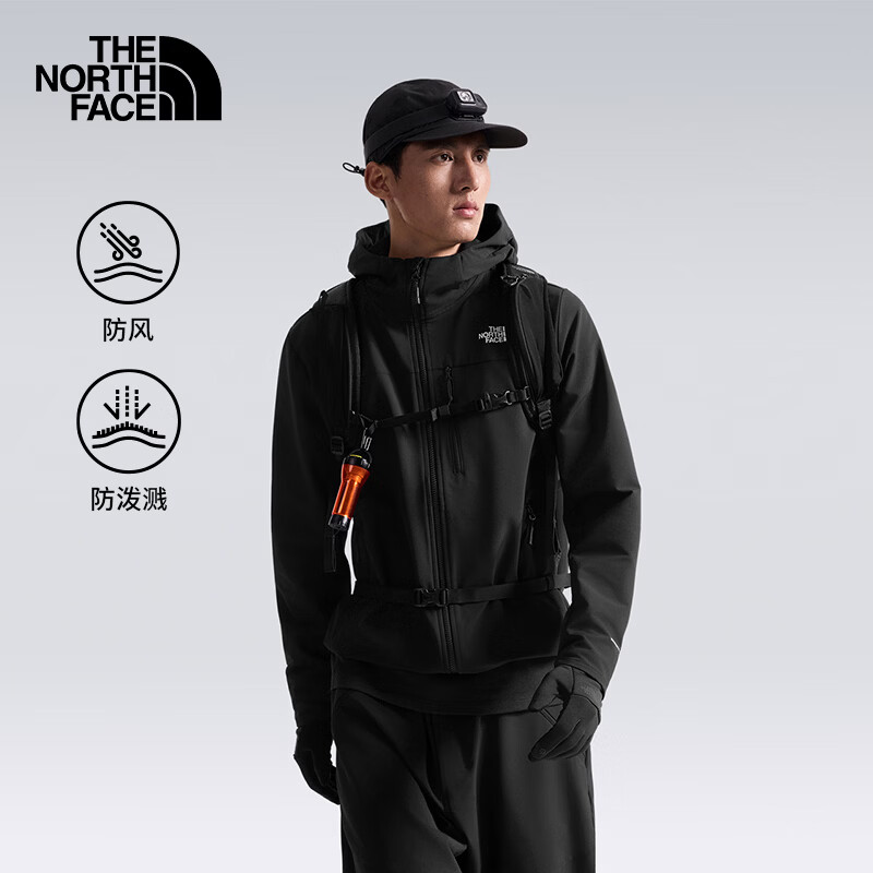 北面（The North Face）软壳衣男2026秋季新款户外防风运动徒步外套8KGH 3XL/190 JK3