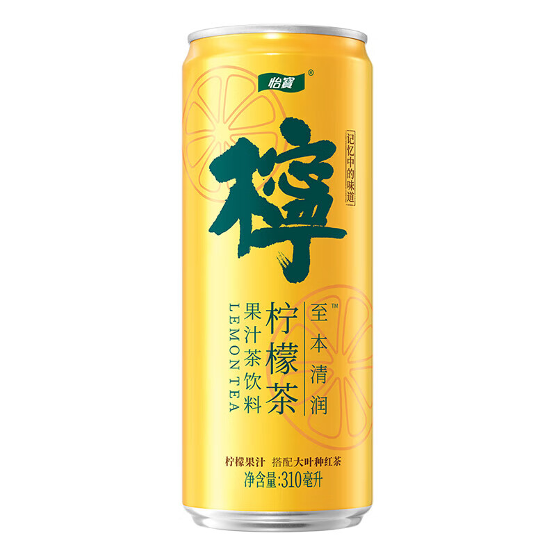 怡宝至本清润菊花茶柠檬茶饮品 柠檬茶310ml*12罐