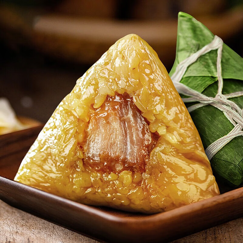 储山粽乡情蛋黄肉粽甜粽素粽嘉兴风味糯米粽子低温 鲜肉粽140g*8只