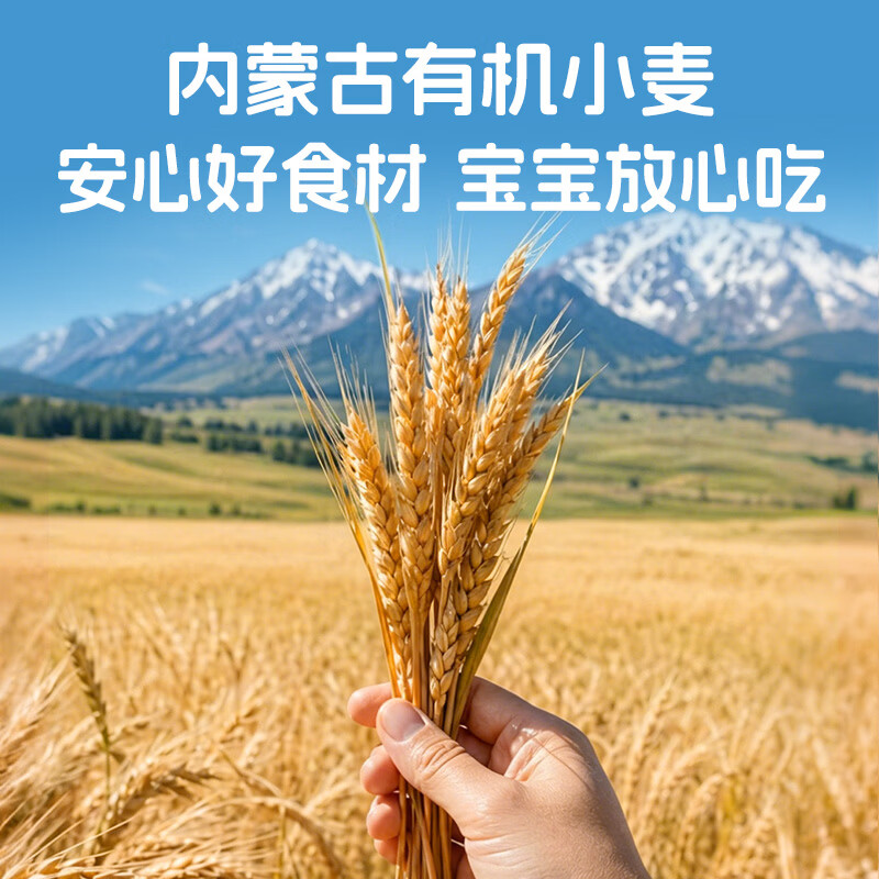 小鹿蓝蓝【面条任选】宝宝有机营养辅食造型面混合口味多口味面条 【10+荤素搭配】有机婴标钙铁锌肉蔬蝴蝶面/3盒