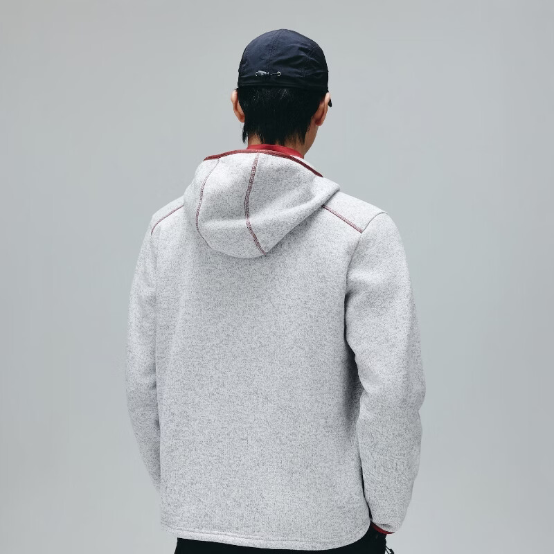 杰克·琼斯(JACK&JONES)【AT风展自在动系列】男士卫衣外套2026年秋季新款休闲运动夹克 A43蒸汽灰 L (180)