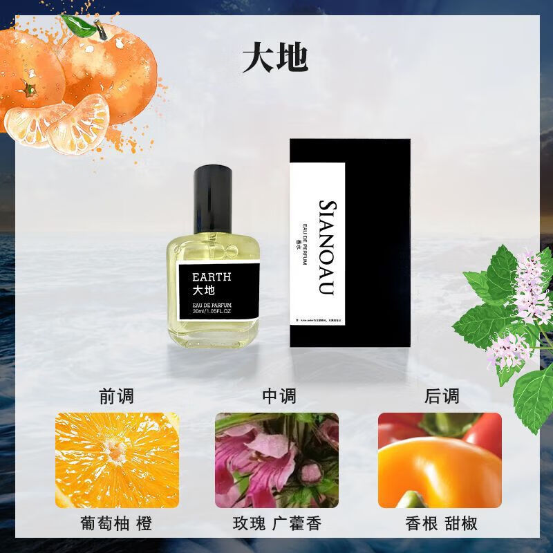 【厂家直发】新款调香师男士香水蔚蓝大地旷野乌木沉香自然持久留 乌木沉香30ML