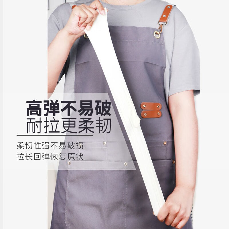 巧姨一次性丁腈手套家务洗碗厨房清洁加长橡胶手套劳保耐磨耐刮不易破 加长丁腈【20只袋装】白色 M中码