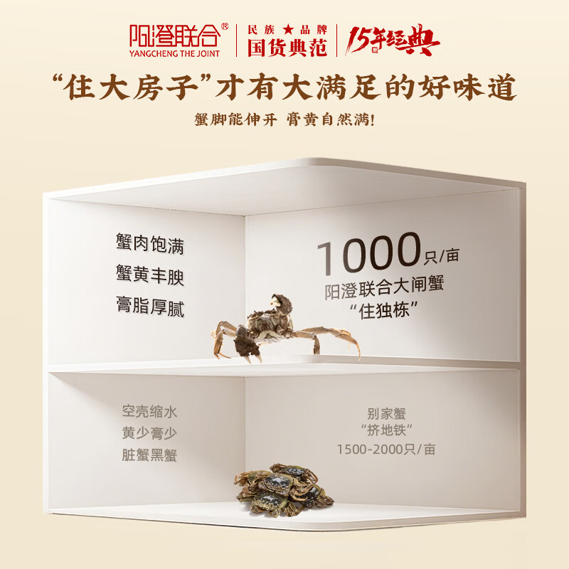 【礼券】阳澄联合大闸蟹礼券螃蟹券礼盒蟹卡礼品卡海鲜水产提货券 1688型 公蟹3.0两  母蟹2.0两 8只