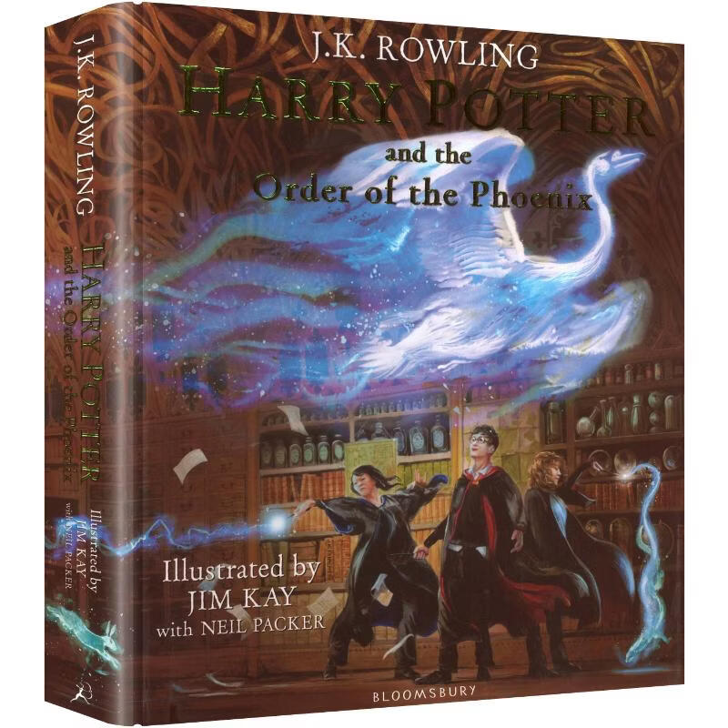 哈利波特与凤凰社5 彩绘精装版 英文进口原版HARRY POTTER AND THE ORDER OF THE PHOENIX 图书