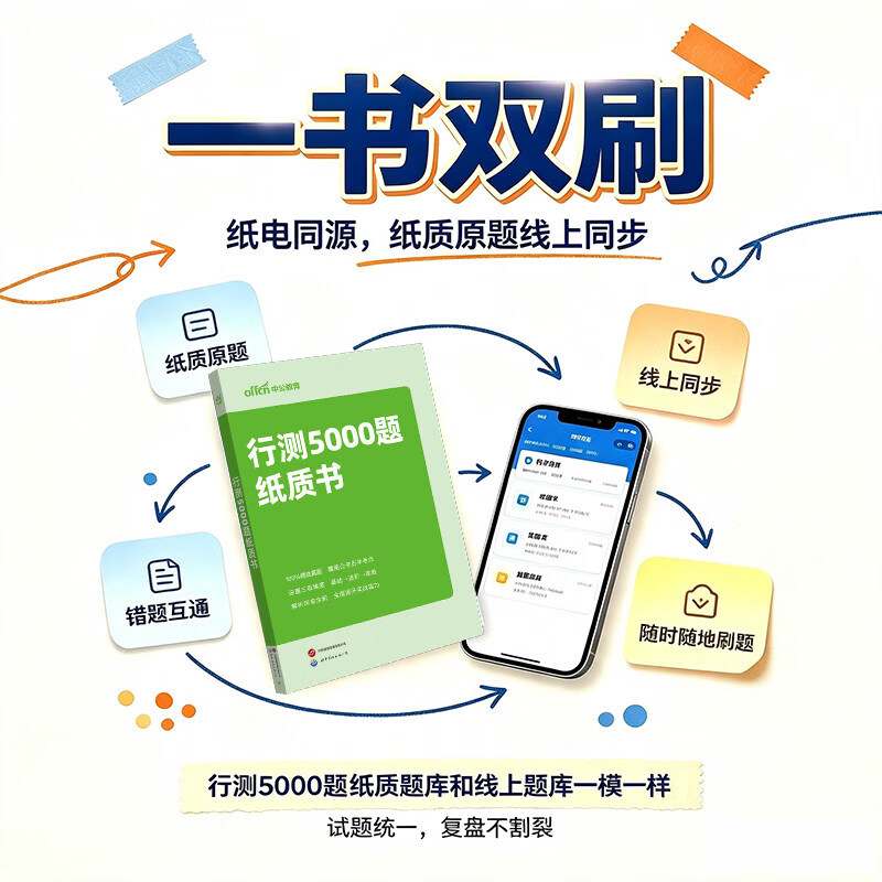 中公教育行测5000题2027考公教材国考省考公务员考试2026历年真题10本决战行测5000题轻松学系列五千题 资料分析+判断推理+言语理解+常识判断+数量关系江苏河南河北四川湖南山东广东等 99%