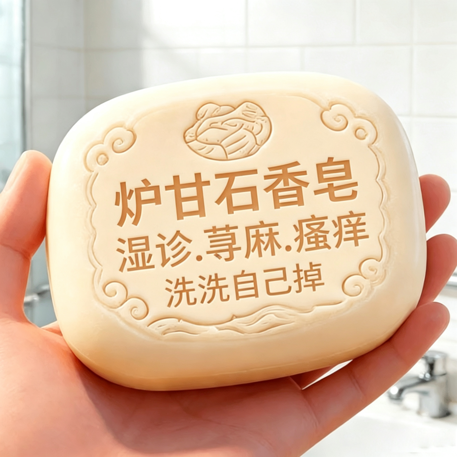 伊藤薬制日本炉甘石抑菌止痒皂全身瘙痒湿痒湿诊真菌感染止痒皂全身体适用 日本炉甘石香皂三盒【买二送一】300g 炉甘石软膏婴儿儿童止痒乳膏湿疹热疹
