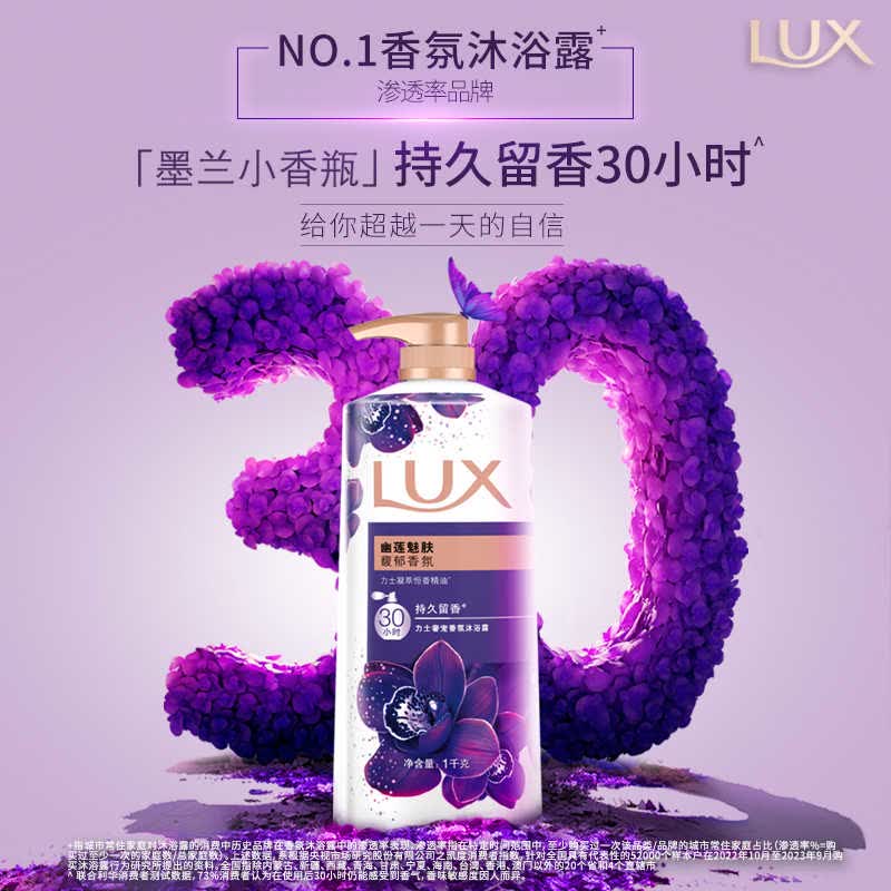 力士沐浴露 恒久嫩肤淡雅香氛持久留香 1440g大容量 香氛润肤720gX2瓶【到手1440克】