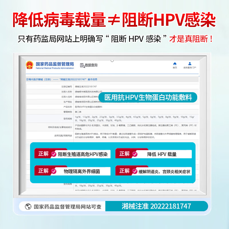 银华棠医用级抗hpv病毒干扰素凝胶私处专用杀菌护理抑菌去疣药膏敷料 20支装1疗程【到手44/支】