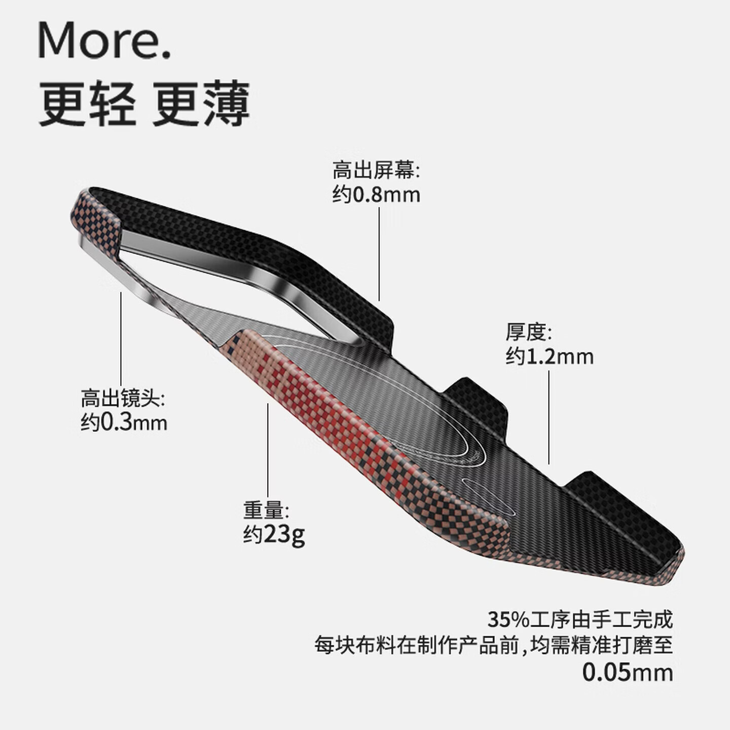 暴走适用iPhone17ProMax手机壳凯夫拉苹果17Pro保护套磁吸芳纶纤维全包防摔镜头保护超薄日落款 磁吸款|金属镜头圈|落日红 iPhone17Pro Max