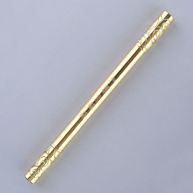 超值金箍棒黄铜签字笔商务定制金属中性笔创意学生用水笔 单笔精雕款