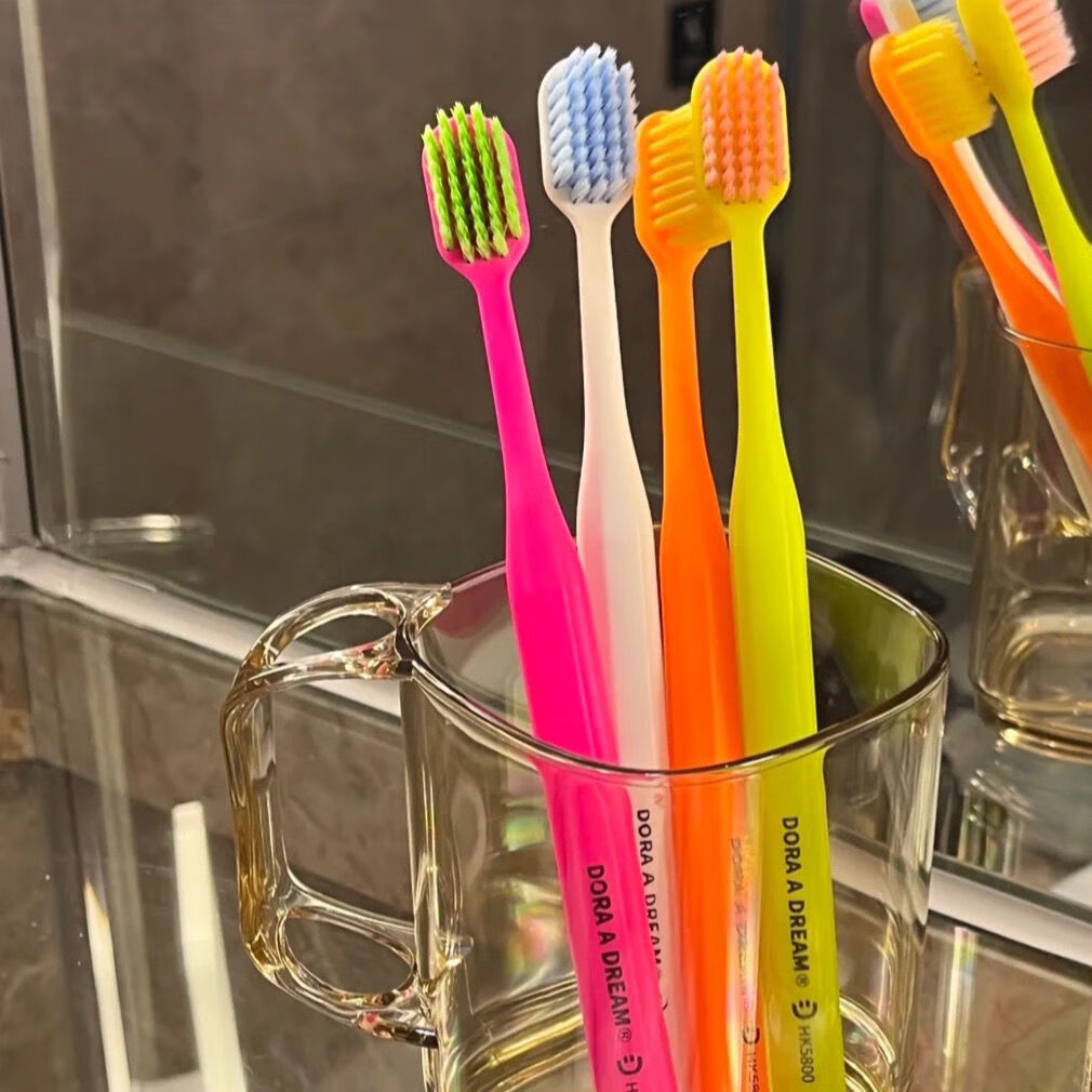 馨友佳朵拉的梦牙刷dora a dream朵拉的梦彩虹色开口笑牙刷软毛宽头