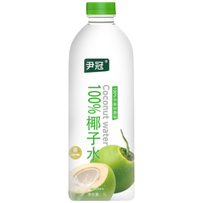 尹冠天然椰子水加原味饮品椰汁饮料1升 1升*6瓶