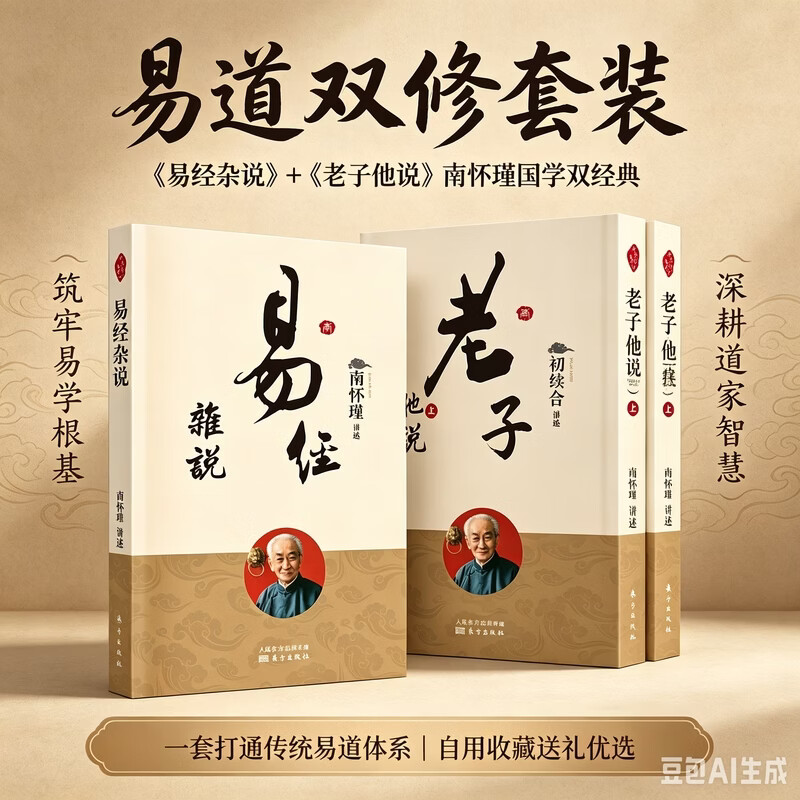 南怀瑾易道基础入门套：易经杂说+老子他说