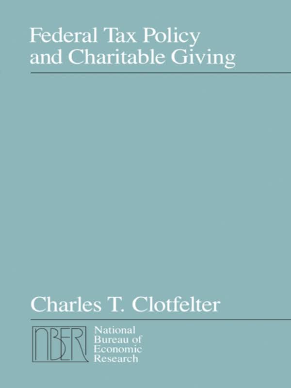 federal tax policy and charitable giving(推荐pc阅读)