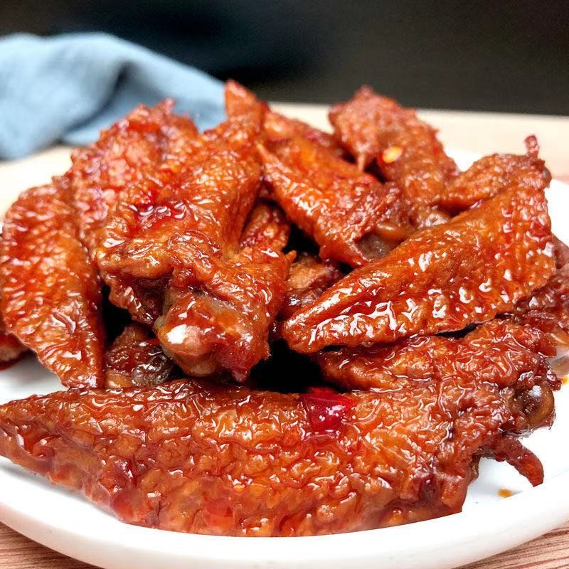 拍4件 虎皮翅尖香辣卤香味鸡翅尖熟食即食肉类零食休闲小吃批发 混合