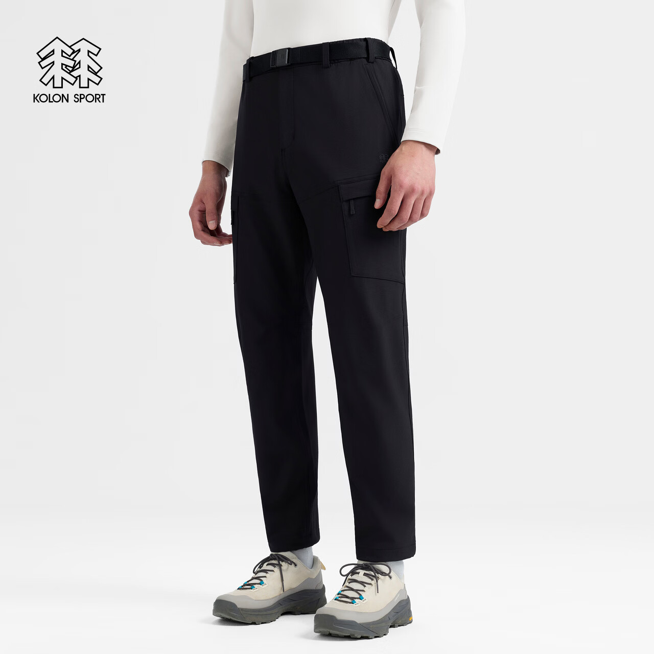 KOLON SPORT/可隆户外软壳裤 男士工装徒步软壳长裤登山运动裤