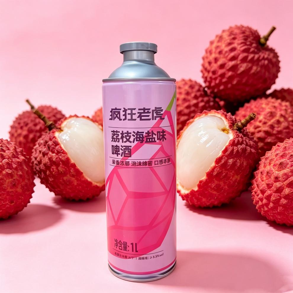 疯狂老虎海盐芒果啤酒三八口经典款味荔枝味金佛手青柠1L*3罐 冰糖葫芦精酿啤酒*(经典款) 1L 3罐