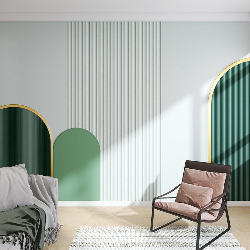 撞色墙纸 莫兰迪墙布 简约客厅电视背景墙壁纸 无缝壁画 3d【无缝】无