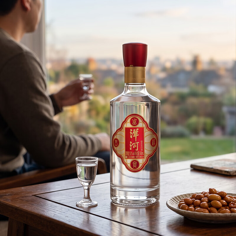 洋河 富贵吉祥 绵柔型白酒 52度 500mL 4瓶 手提礼盒装