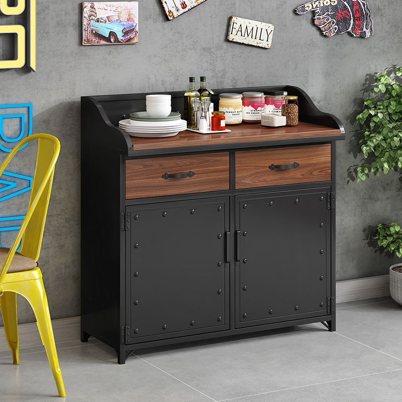 酒店包厢餐边柜 铁艺户外防水防晒餐边柜备餐柜包厢酒店茶水柜台咖啡