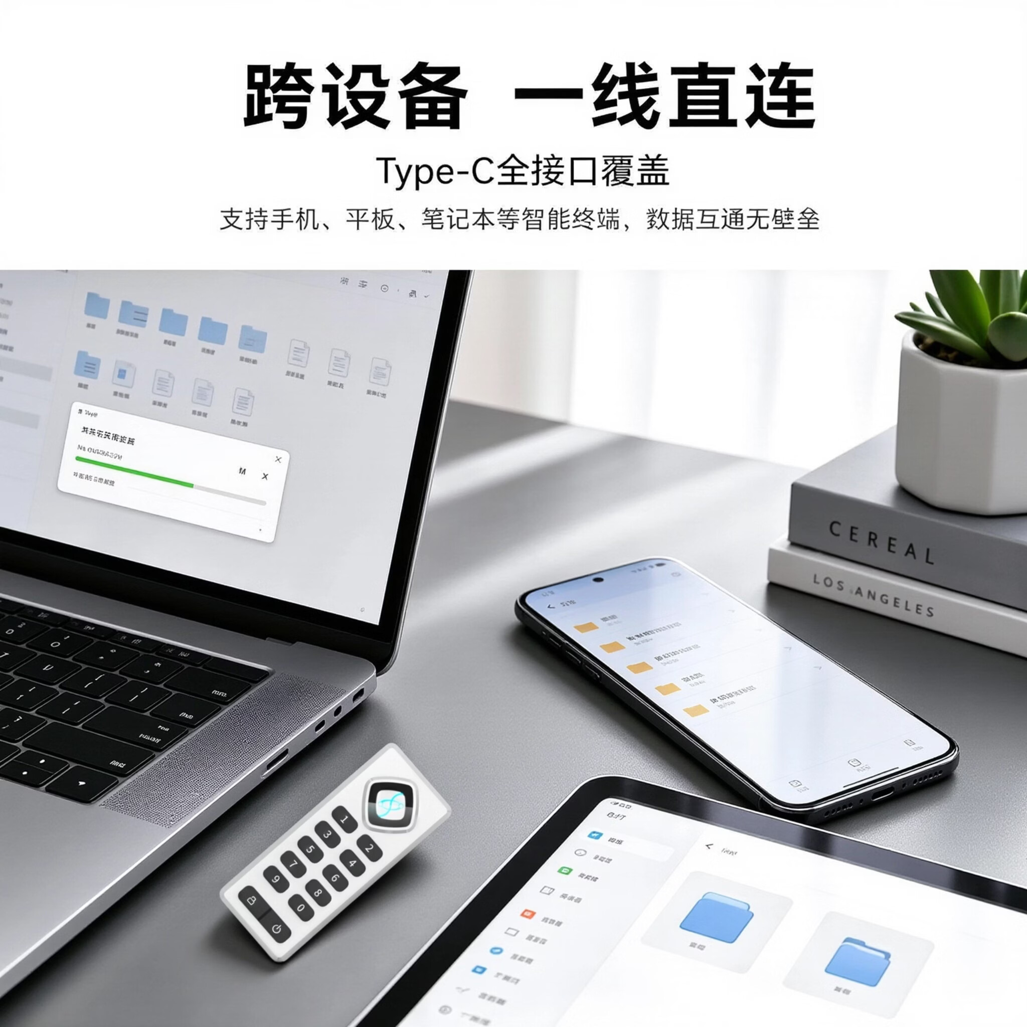 QUANTUMCTEK【京东限定款】国盾量子国盾密盘大容量高速传输加密U盘安全存储必备多功能移动存储 象牙白 64GB
