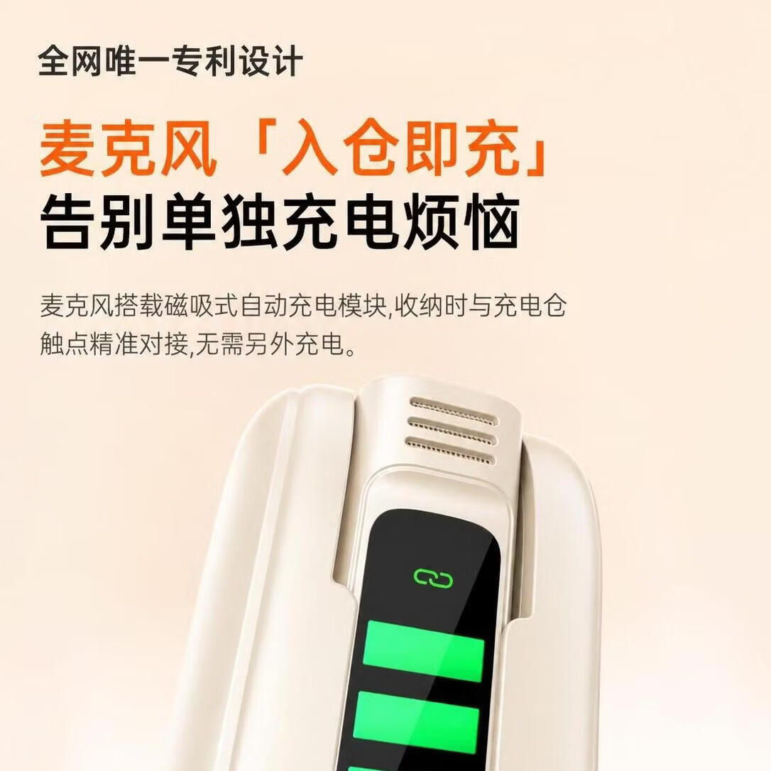 金运【30W大音量0啸叫丨新东方教师推荐】小蜜蜂扩音器教师专用无线领夹麦克风教学讲课导游神器防啸叫 M12【磁吸充电丨双麦】云柔米