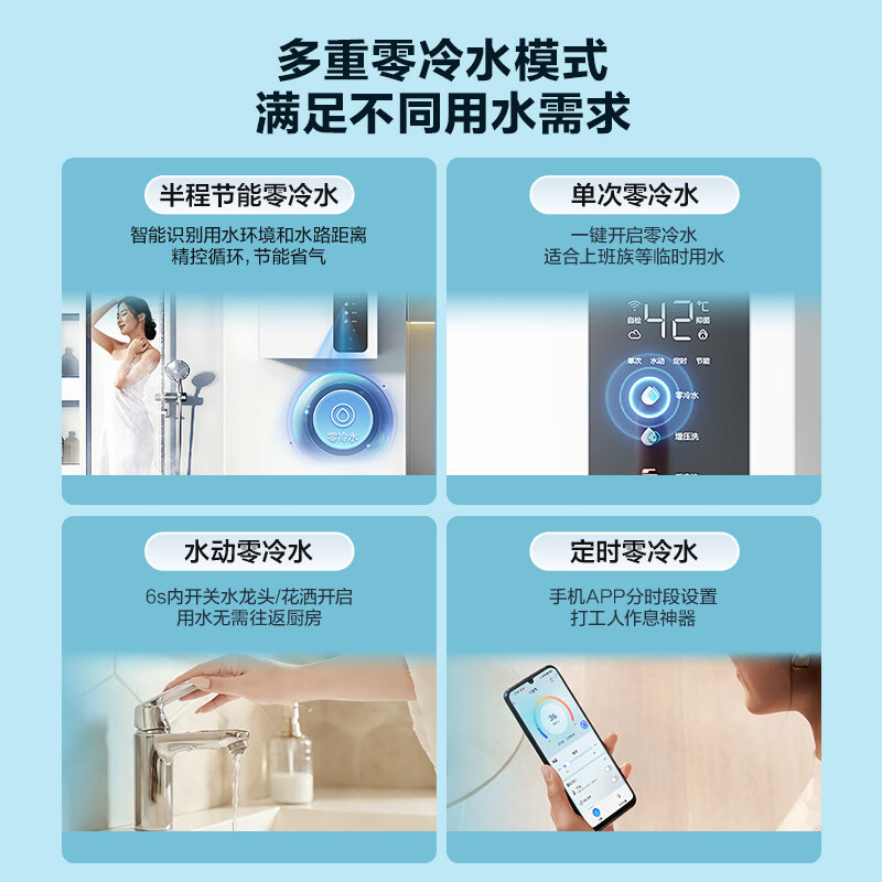 海尔(Haier)【国补立减20%】统帅【LN3pro】超一级能效燃气热水器16L双增压零冷水节能恒温小体积家用天然气 16L 【90%用户选择超一级能效LN3PRO】