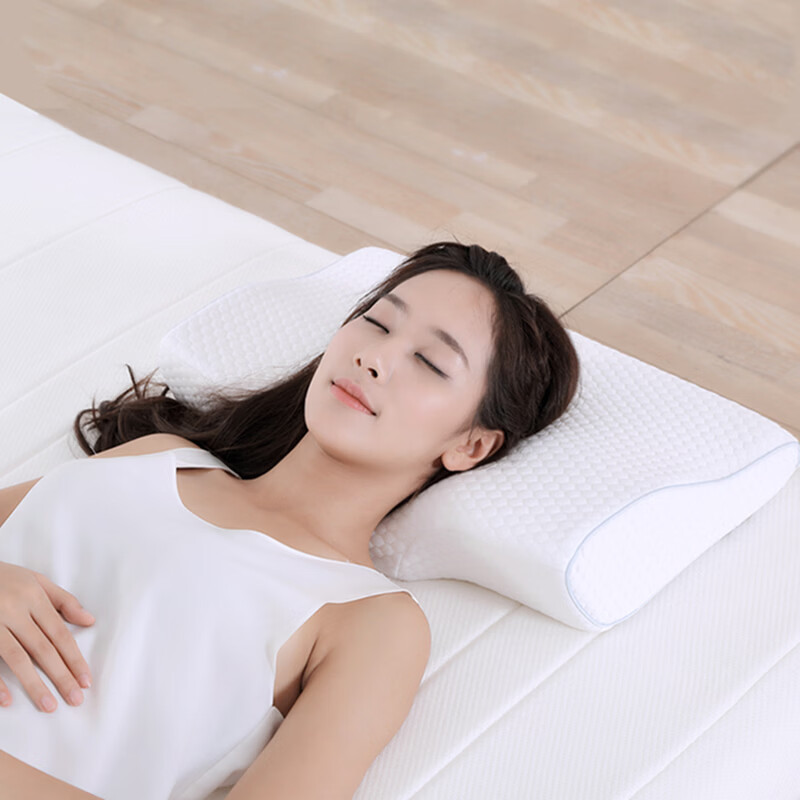 8H 慢回弹记忆棉 成人枕头护颈椎枕芯深度睡眠 H2白
