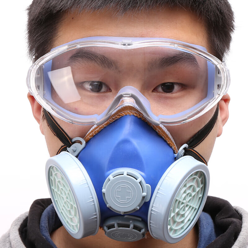 面罩成楷普通蓝色甲醛喷漆气体科技口罩