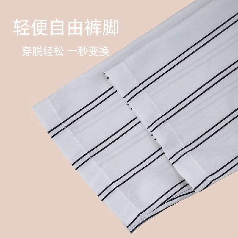 夏.娃.之.秀睡衣情侣舒适翻领长袖长裤居家休闲可外穿韩版家居服套装 女士荧光白(J7025) XL