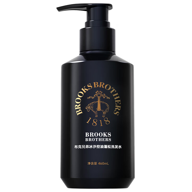 布克兄弟(BrooksBrothers)控油蓬松男士洗发水控油紧致洗头膏持久留香生姜丰盈强韧洗发露 【高端男士专研】控油洗发水460ml