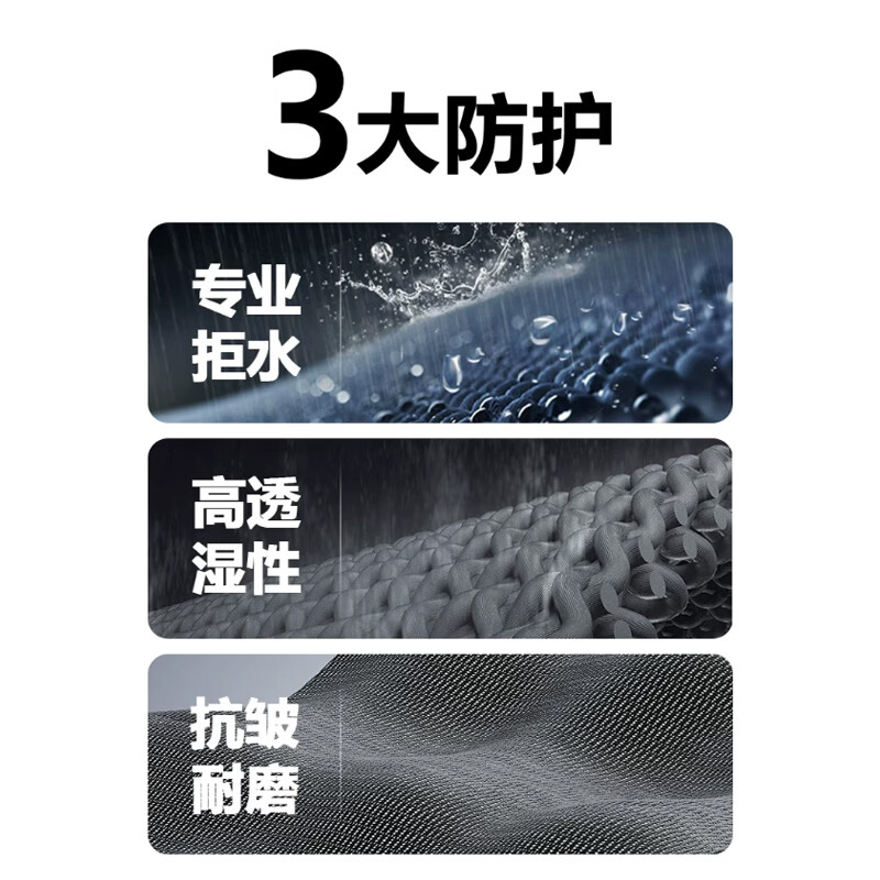 JEEP SPIRIT吉普2026春秋季新款防水可拆卸三合一冲锋外套男夹克上衣服 黑色【三合一】 XL