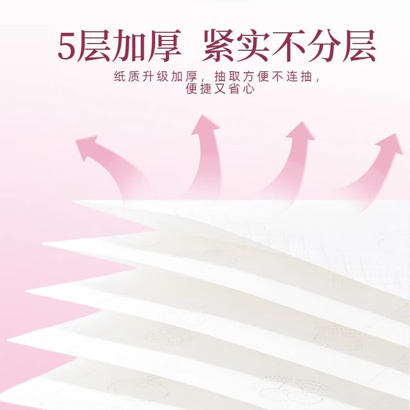 云兔绵柔如云8大包抽纸亲肤柔韧可湿水家庭宿舍可用 5层 380张*8包 5层 380张*8包