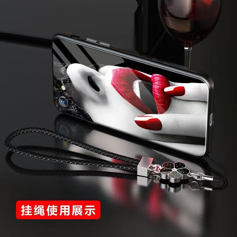 【精选品质】手机挂绳挂件时尚饰品女手机链短绳手腕编织多功能通用防盗防摔 四叶款挂绳粉色(合金扣+双圈)