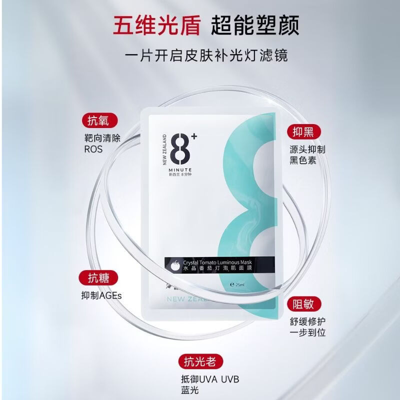 jemarose新西兰8分钟修护焕亮面膜抗皱紧致补水保湿提亮肤色敏感肌可用 山羊奶焕活修护面膜补水10片*3盒