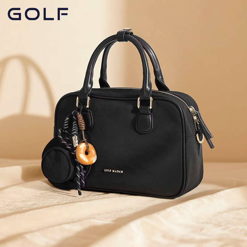 高尔夫(GOLF)时尚单肩包女士手提包斜挎包百搭手机包【Q】 款式6-优雅黑