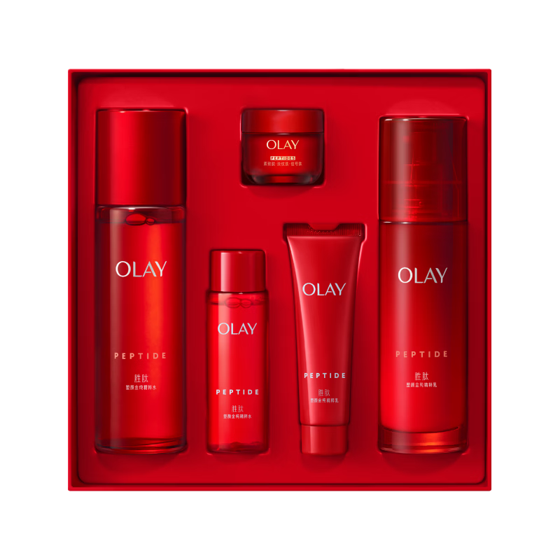 玉兰油（OLAY）大红瓶水乳液保湿抗皱紧致化妆品护肤品套装礼盒生日礼物送女友