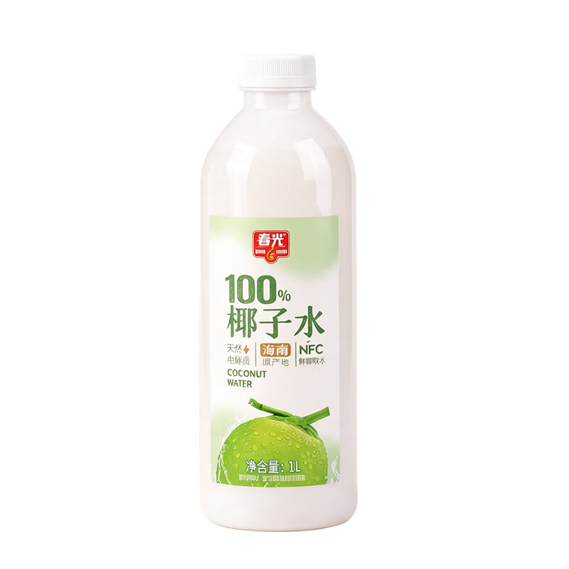春光食品 椰子水1L 天然果汁饮料 海南特产