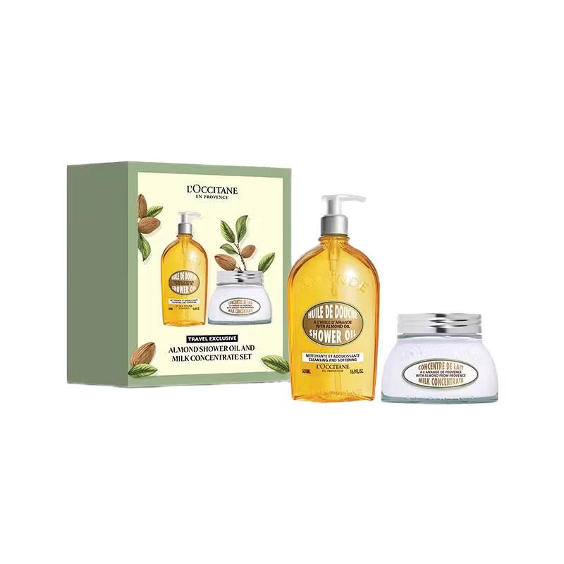 欧舒丹(L'OCCITANE)欧舒丹护手霜乳木果新版樱花礼盒保湿滋润留香生日礼物伴手礼送礼 沐浴油500ML