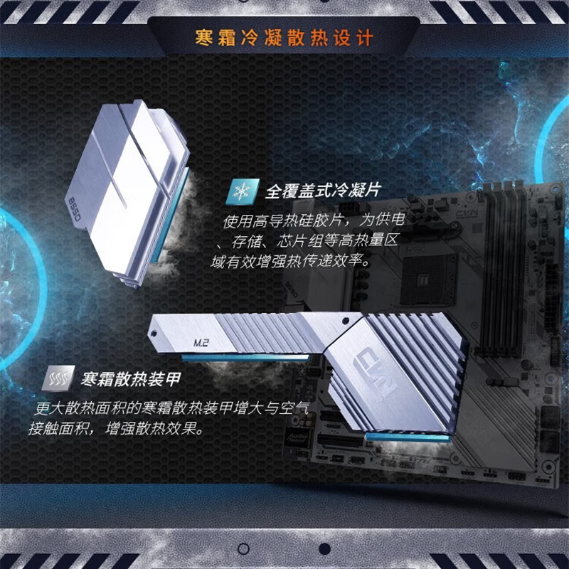 七彩虹 CVN B550M GAMING FROZEN V15战列舰DDR4 图 4