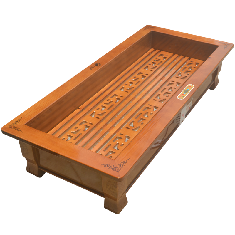 太陽(yáng)花 長(zhǎng)方形實(shí)木取暖器暖腳器長(zhǎng)烤火爐烤火箱火桶烤腳烤火器取暖器家用款電火箱大號(hào)烤火箱電火箱火柜 皇家雕花【180*75*30CM】智能款
